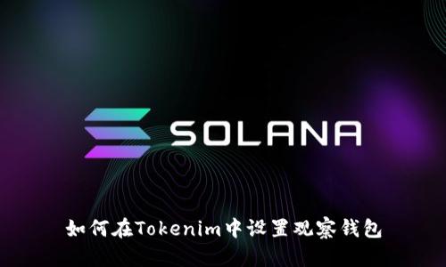 如何在Tokenim中设置观察钱包