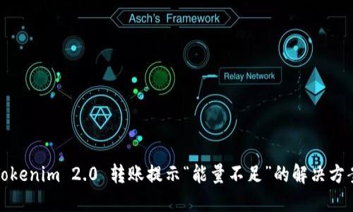 Tokenim 2.0 转账提示“能量不足”的解决方案